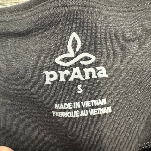 Prana black yoga waist lightweight cropped pants size small C30 - Picture 3 of 6
